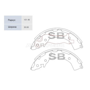 Колодки тормозные зад HYUNDAI SOLARIS 17-/KIA RIO 17- SANGSIN BRAKE