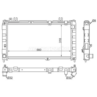 Радиатор LADA GRANTA 12-(трубчатый) SAT