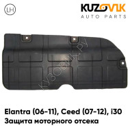 Защита пыльник двигателя нижний левый Kia Ceed 2 (2007-2012) KUZOVIK